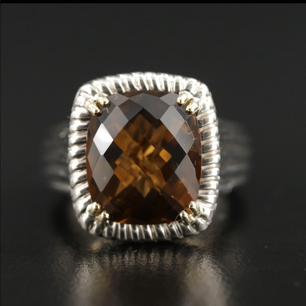 Designer Smokey quartz ring. CHARLES KRYPELL!!